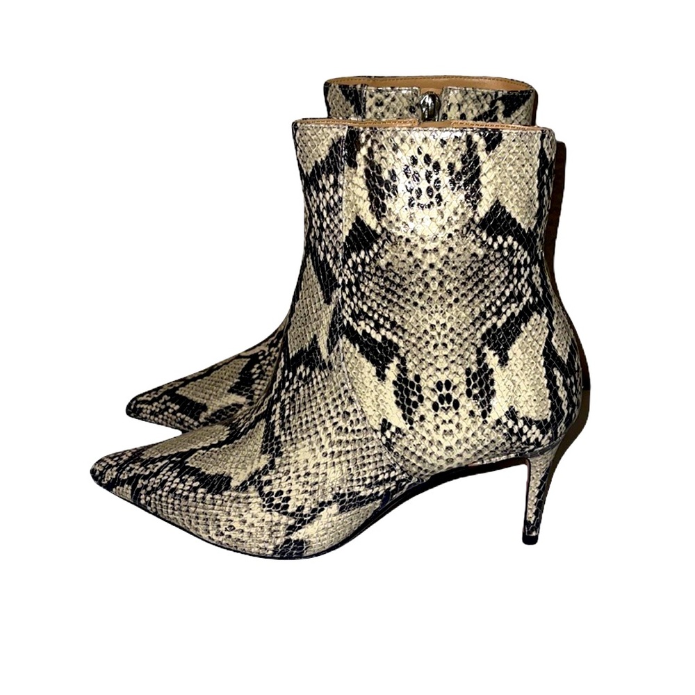 Schulz Bette Snakeskin Leather Ankle Boot